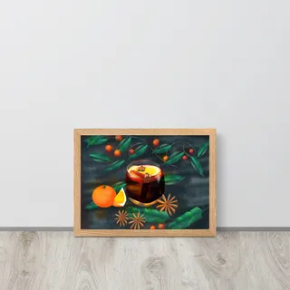 Mulled Wine Framed Poster