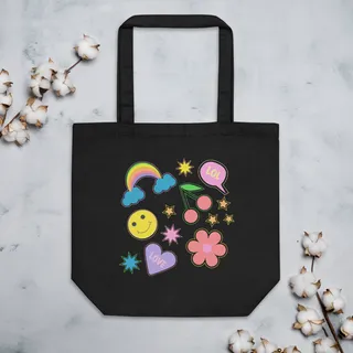 Stickers Eco Tote Bag