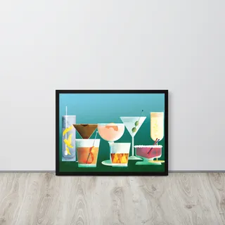 Cocktail Hour Framed Poster